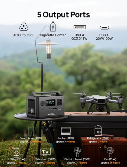 AFERIY P040 Portable Power Station 400W 256Wh